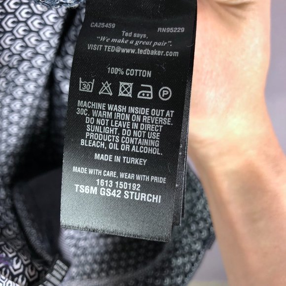 Ted Baker London Slim Fit Chino Sturchi Pants - Picture 11 of 11